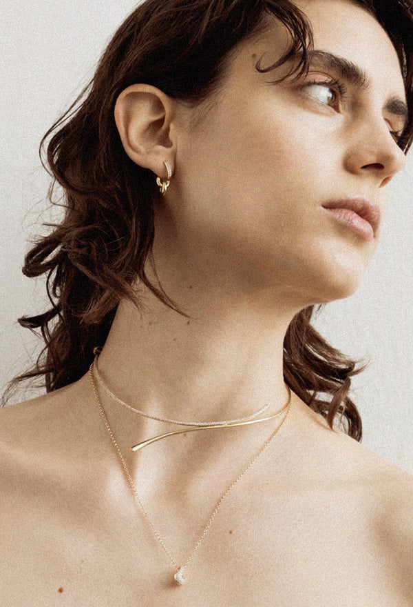 Flow Necklace 18K Gold & Diamonds