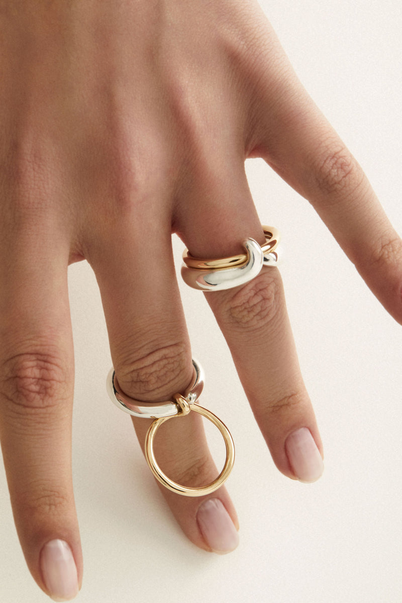 Nest Ring 18K Gold Silver – Kloto - Main Image