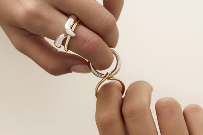 Nook Ring 18K Gold & Silver