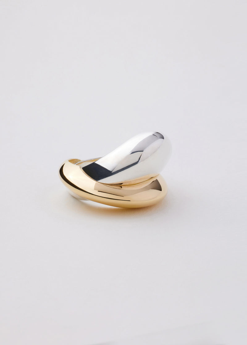 Geo Ring 18K Gold & Silver