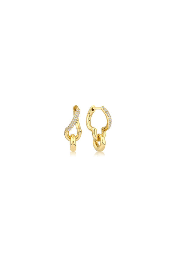 Harmonia Earrings 18K Gold & Diamonds