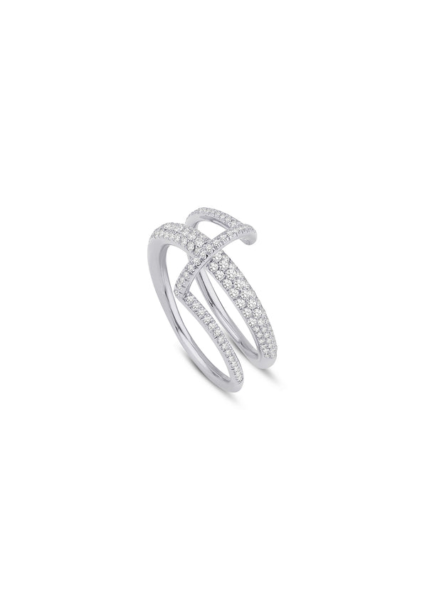 Volution Ring 18K White Gold & Diamonds