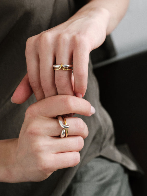 Nest Ring 18K Gold & Silver