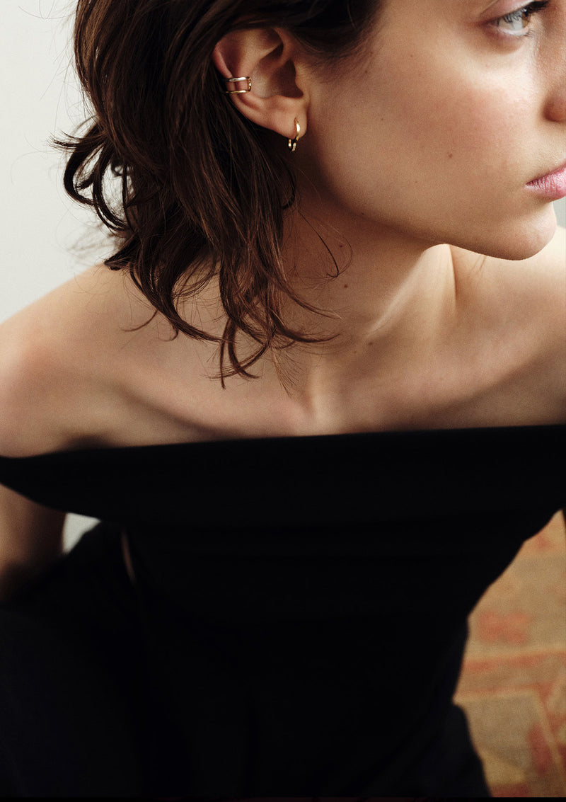 Fuse Earring 18K Gold & Diamonds