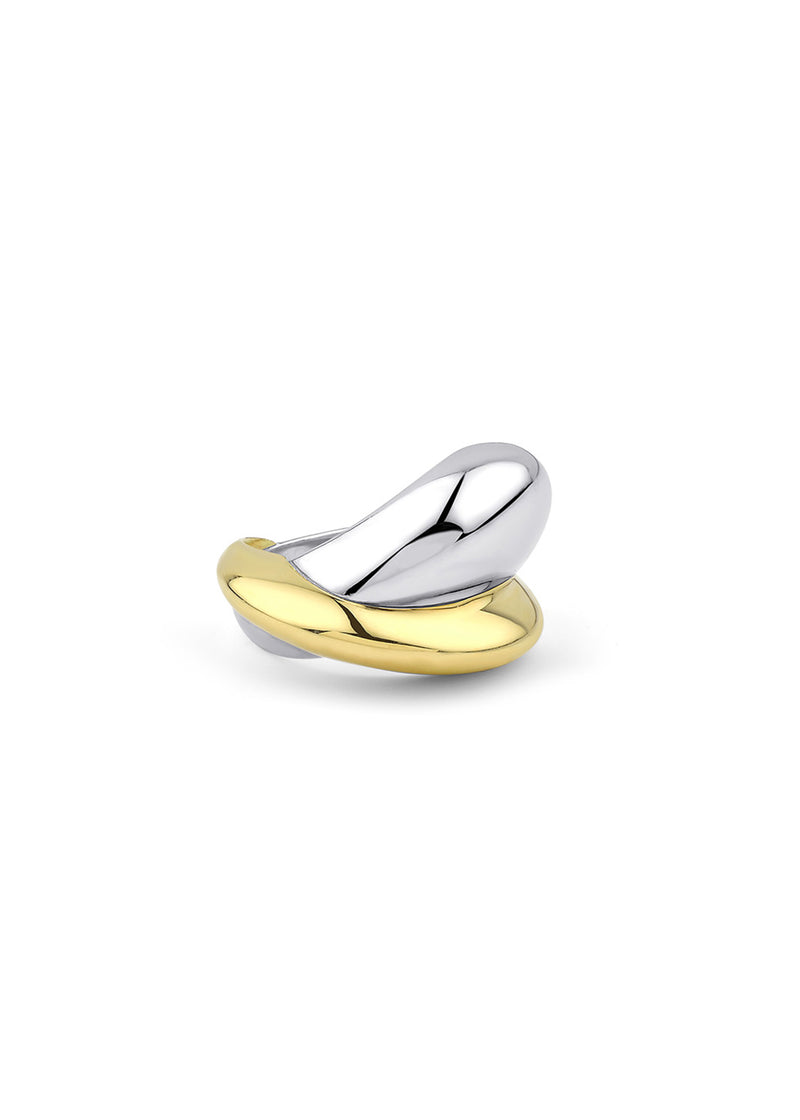 Geo Ring 18K Gold & Silver