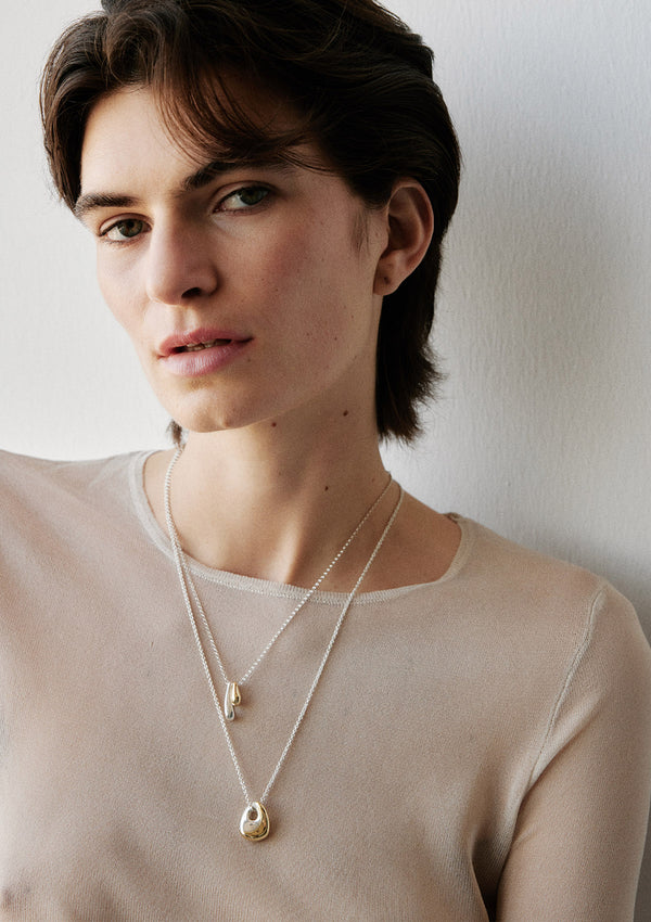 Ray Necklace 18K Gold & Silver