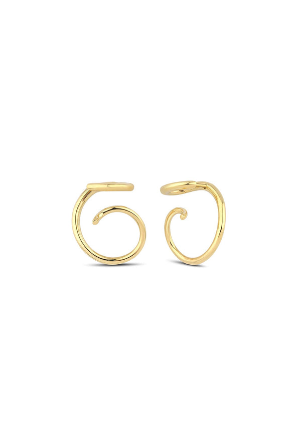 Coil Earrings 18K Gold