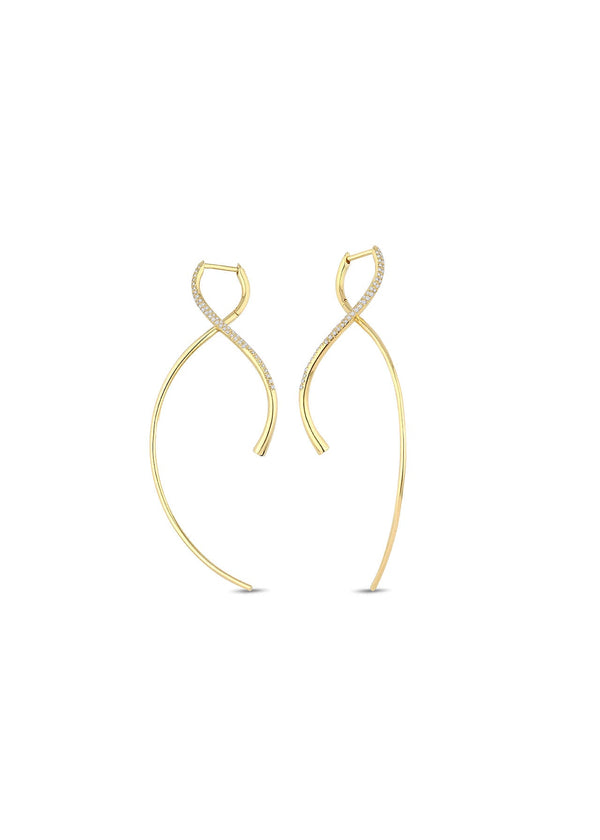 Helix Earrings 18K Gold & Diamonds
