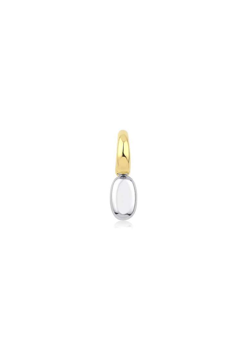 Key Earring 18K Gold & Silver