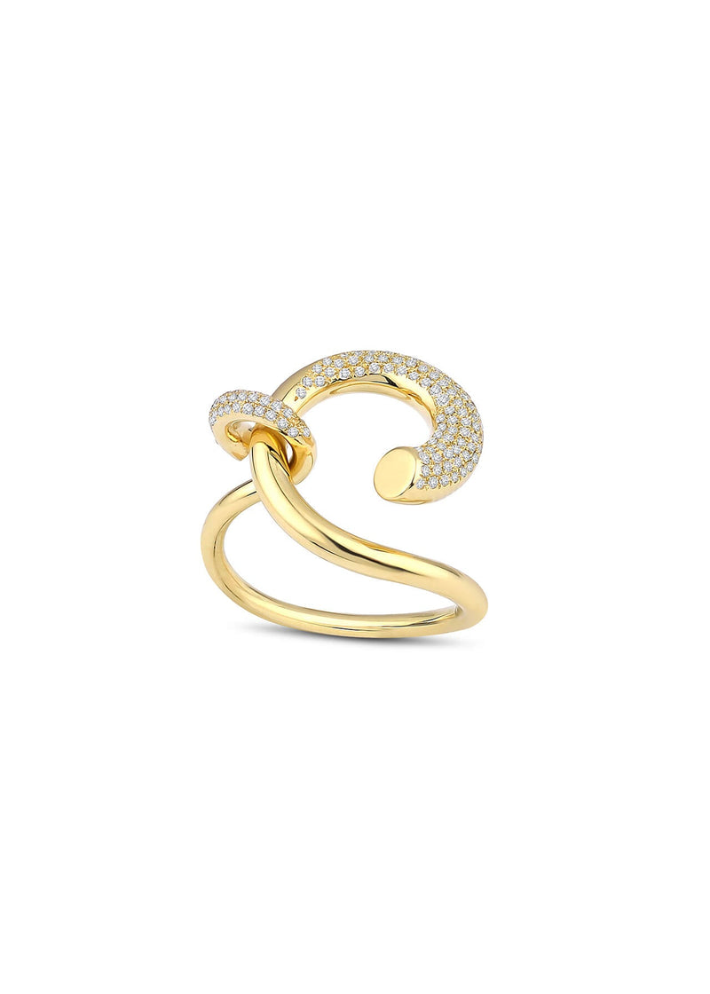 Radiant Ring 18k gold and diamonds