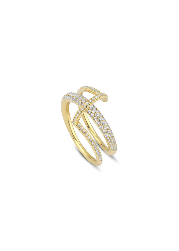 Volution Ring 18k Gold and Diamonds