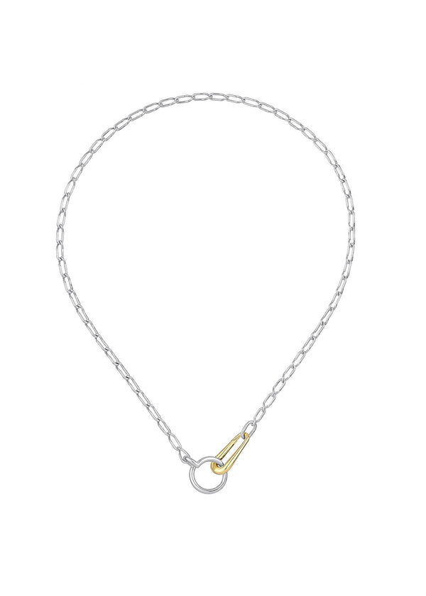 link-necklace-18kgold-silver
