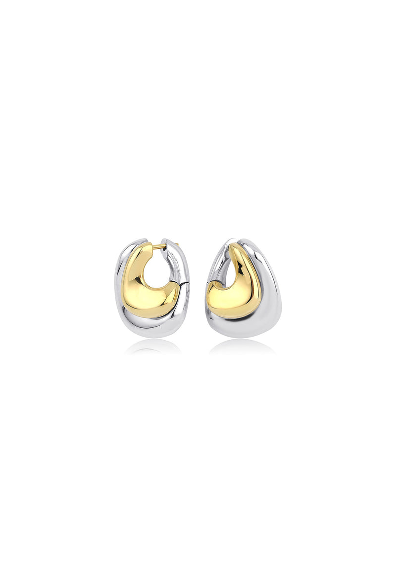 Raya Earrings 18K Gold & Silver