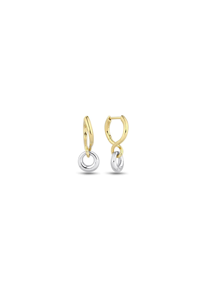 Twine Earrings 18K Gold & Silver