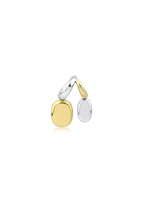 Vault Earring 18K Gold & Silver
