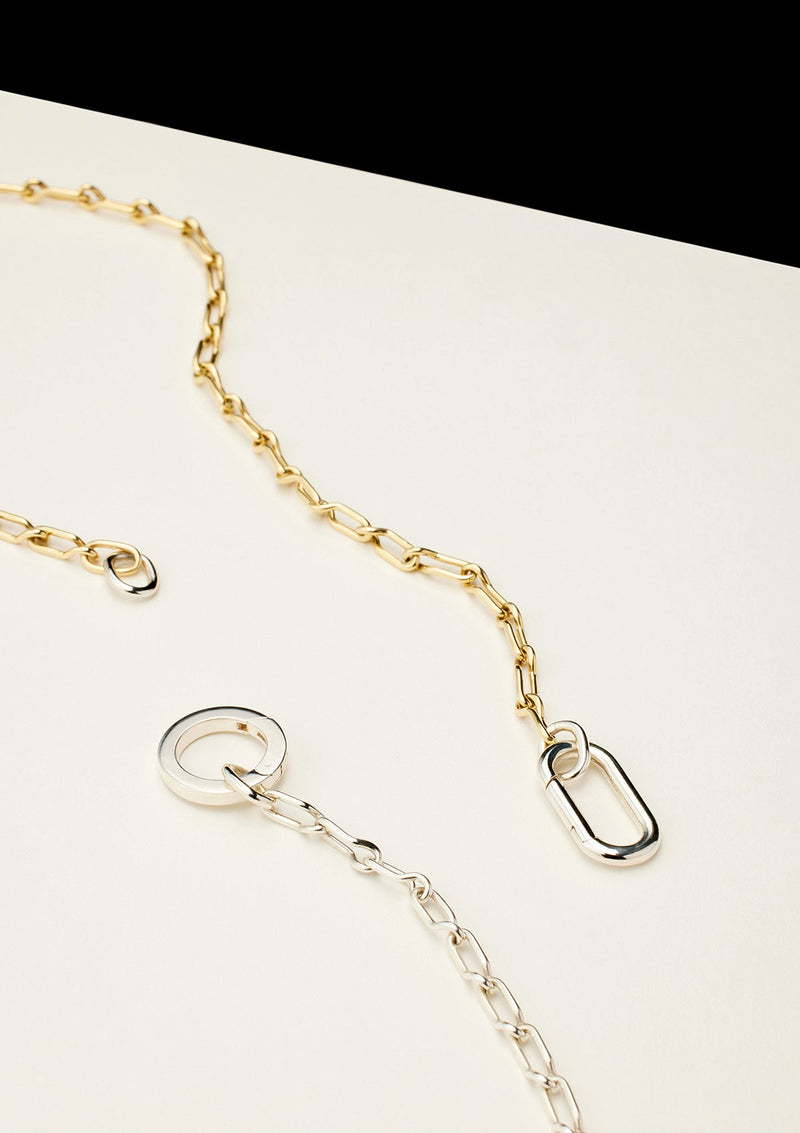 Catch Necklace 18K Gold & Silver