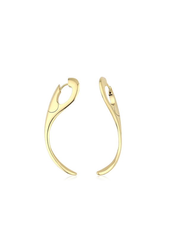 core earrings 18k gold