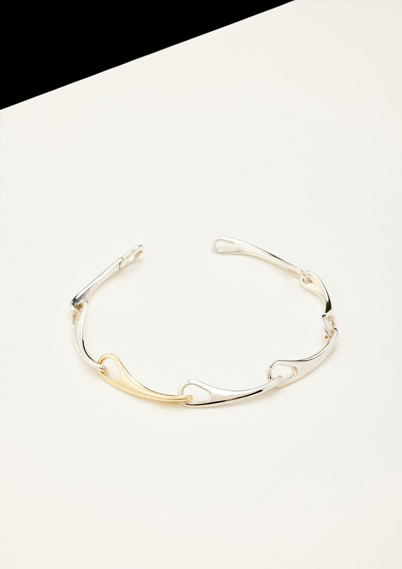 Echo Bracelet 18K Gold & Silver