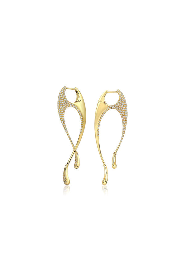 Esse Earrings 18K Gold & Diamonds