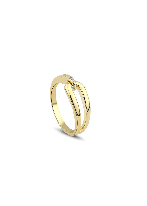 form ring 18k gold and diamond