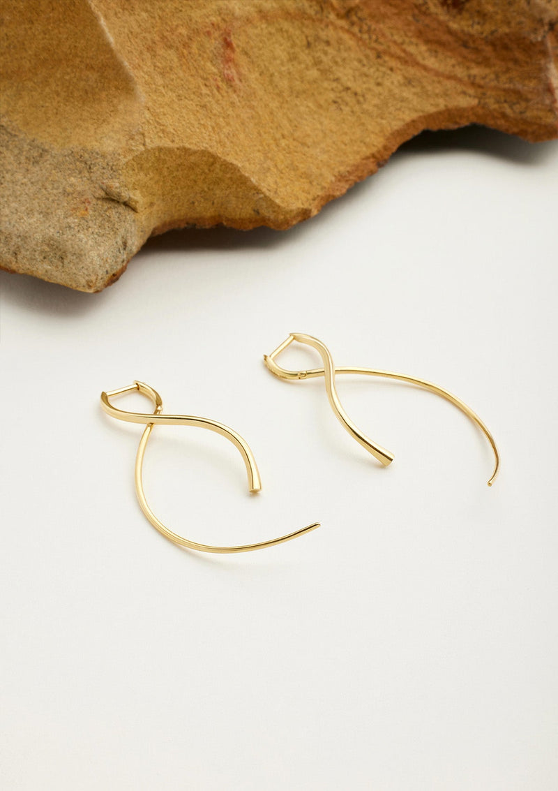 Helix Earrings 18K Gold