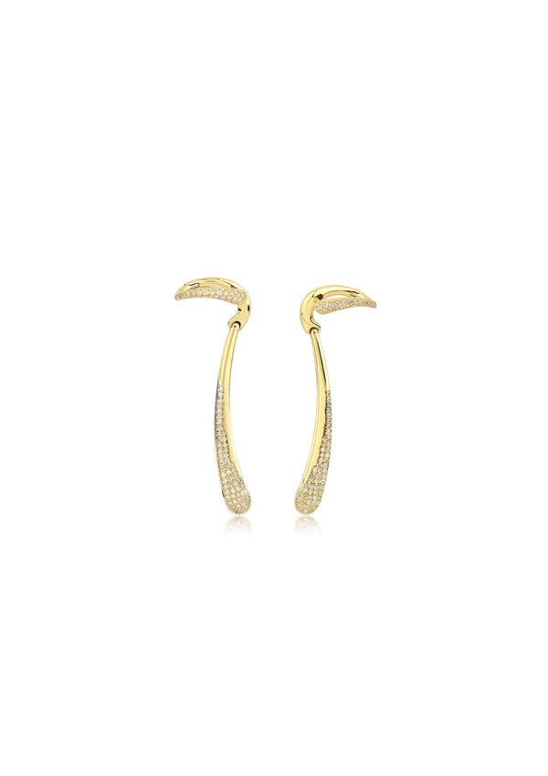 Lasting Moment Earrings 18K Gold & Diamonds