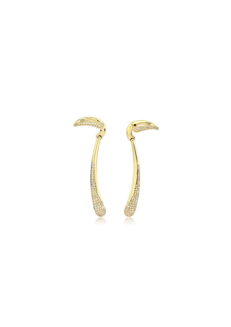 Lasting Moment Earrings 18K Gold & Diamonds