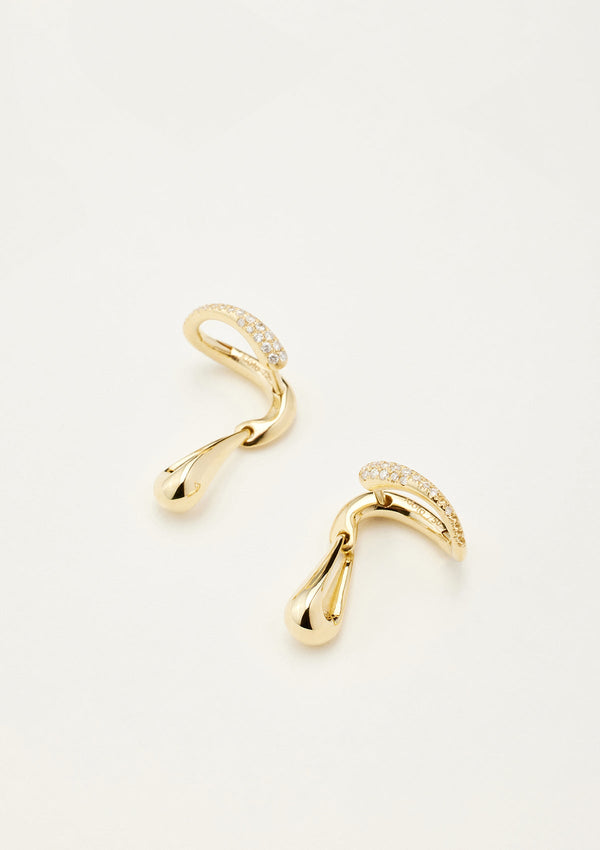 Little Moment Earrings 18K Gold & Diamonds