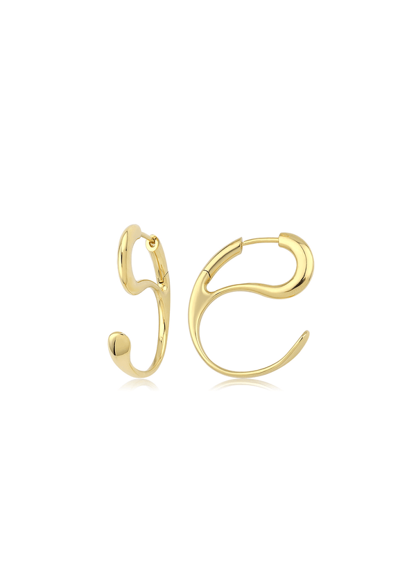Poise earrings 18k gold
