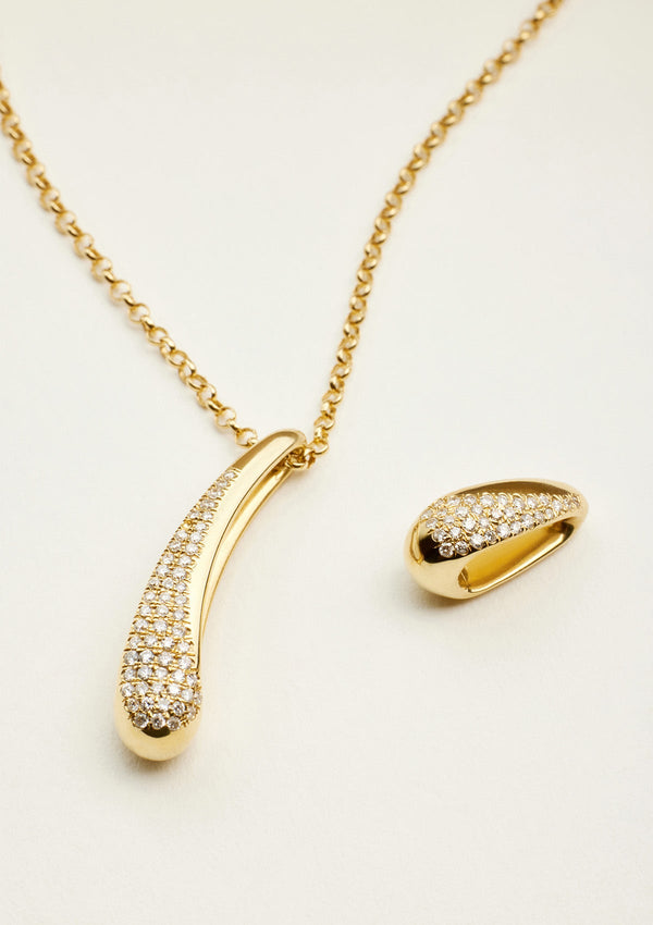 Snuggle Necklace 18K Gold & Diamonds